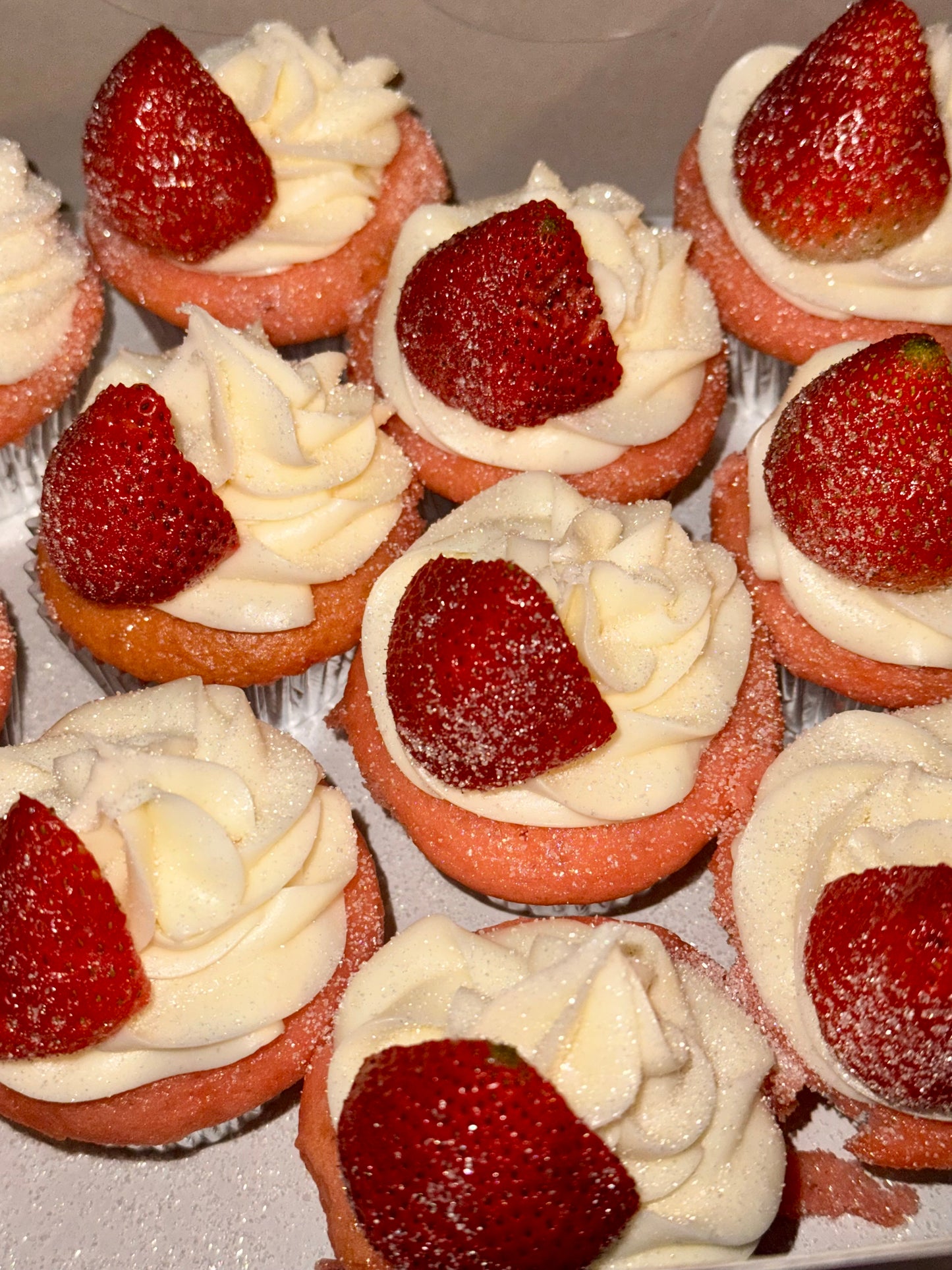 Strawberry Fruit Cupcakes