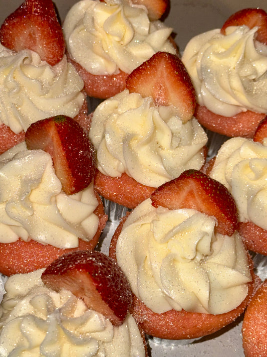 Strawberry Fruit Cupcakes