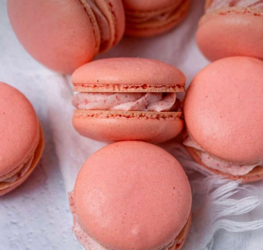 Strawberry Macarons