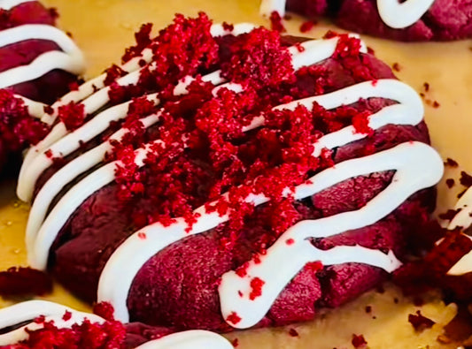 Red Velvet Stuffed Cookie