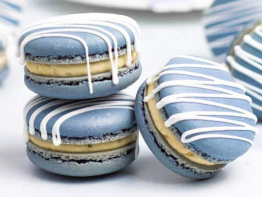 Blueberry Macarons