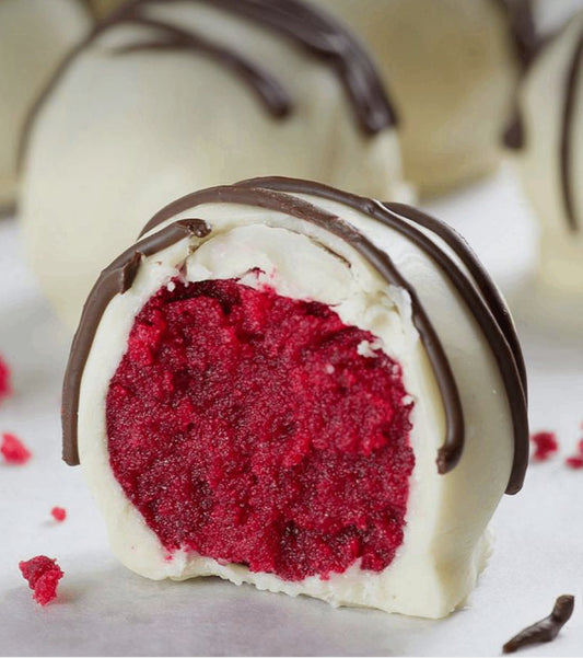 Red Velvet White Chocolate Truffles