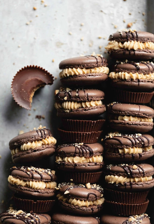 Peanut Butter Cup Macarons